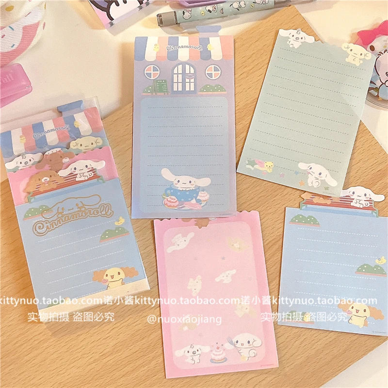 Cartoon Anime Sanrio Series Notepad Kawaii My Melody Cinnamoroll Kuromi Pochacco Cute Student Hand Account Notebook Kids Gift