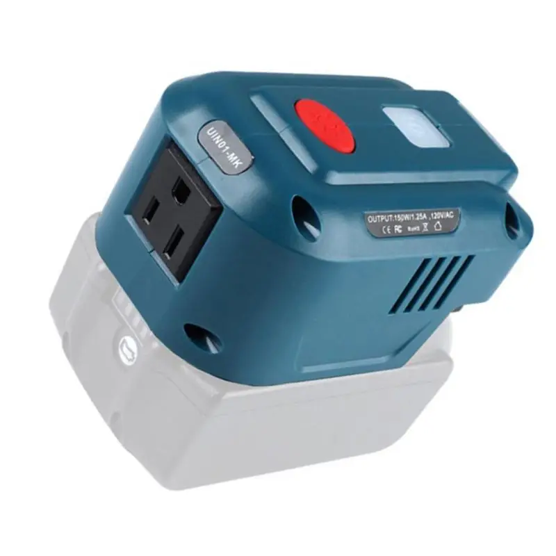 

ETRT For Ma-Kita 18V Lithium Battery Inverter Generator Portable Power USB Adapter With LED Light For Ma-Kita BL1830