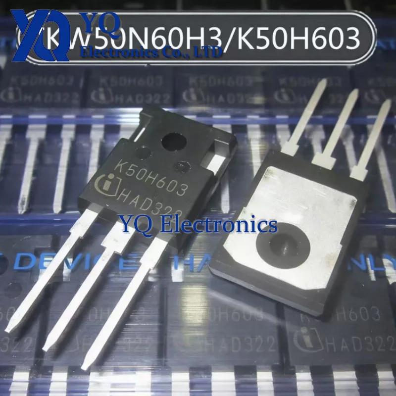 10PCS/lot New Original IKW50N60H3 K50H603 TO-247 600V 50A High speed IGBT single tube welding machine