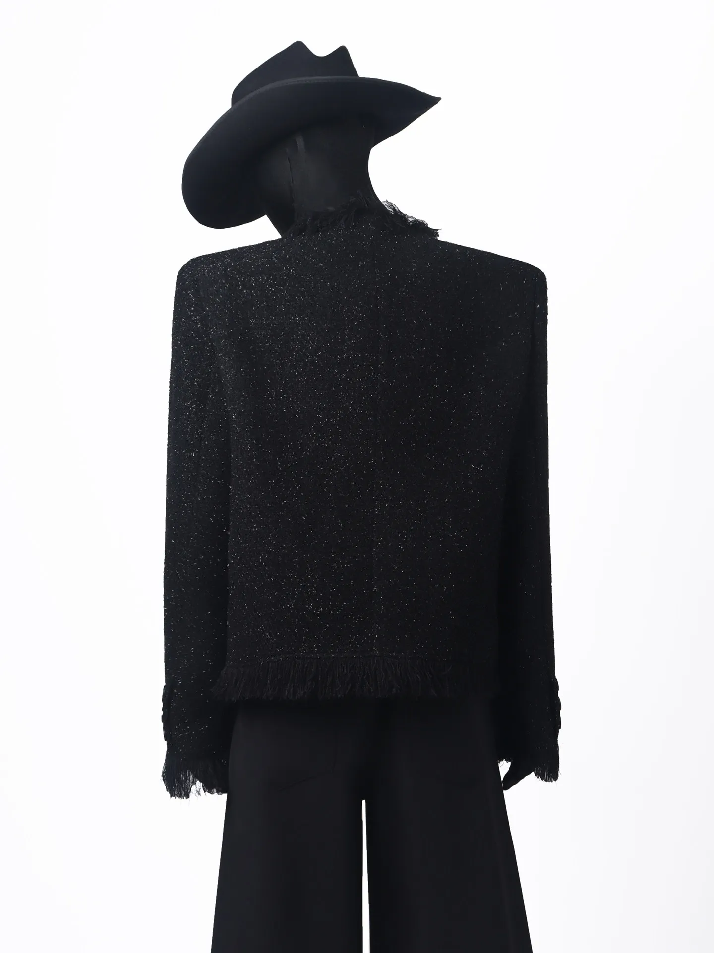 남녀 2025 가을 겨울 신상 라이트 럭셔리 시크 코트 스몰 프래그런트 스탠드 칼라 태슬 트렌디 재킷 루즈 컴포트 재킷