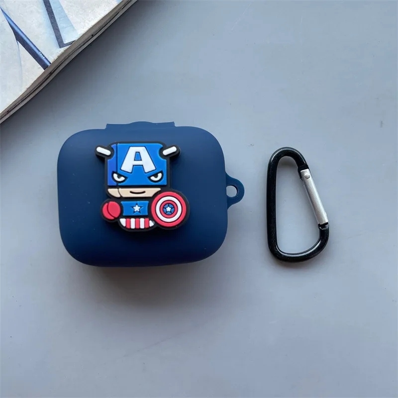 Cartoon Marvel Earphone Case For SONY LinkBuds WF-L900 Silicone Wireless Bluetooth Headphone Protective Cover For Hook