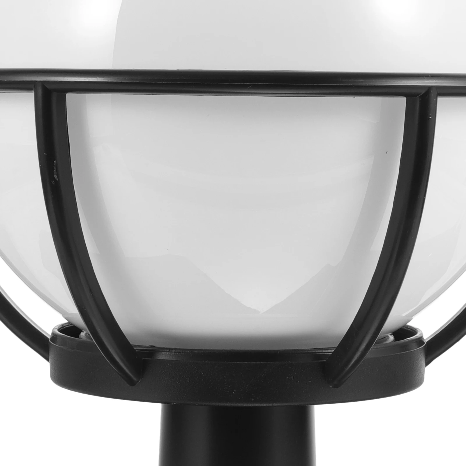 

Round Ball Lampshade Outdoor Fence Post Lights Cover Acrylic Yard Garden Heat Resistance Uniform Illumination Pathway Lighting
