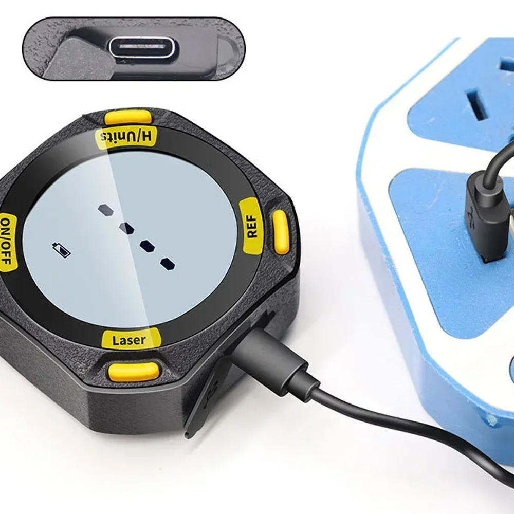 Laser Digital Protractor Level Box Angle meter Measuring Tools Inclinometer Laser  Horizontal Vertical Laser Type-C Charging