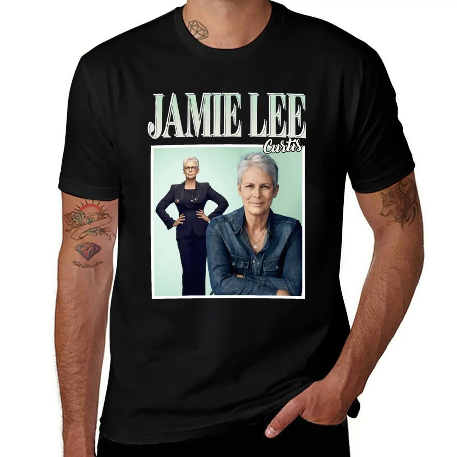

Jamie Lee Curtis T-Shirt clothes vintage clothes funny costumes luxury designer plus size men clothing