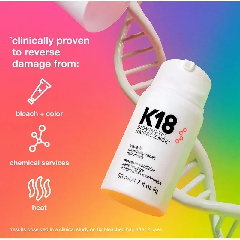 K18 Hair Treatment Original Leave-In Molecular Repair Hairs Mask Damage Restore Soft Deep Keratin Scalp Treatment Hair Care