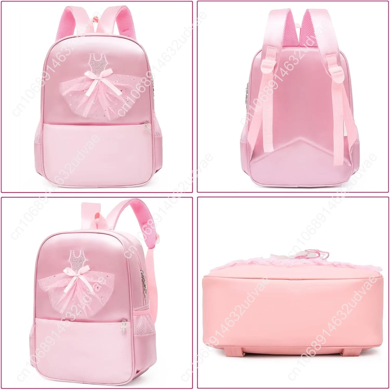 Dorlubel Cute Ballet Dance Backpack Tutu Dress Dance Bag with Key Chain Girls
