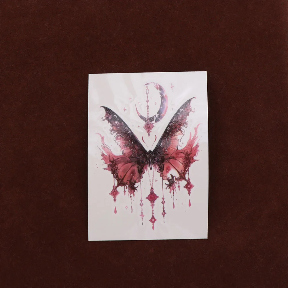 Waterproof Temporary Tattoo Stickers Long-lasting Water-Sprinkling Festival Flower Tattoo Stickers Moon Pattern