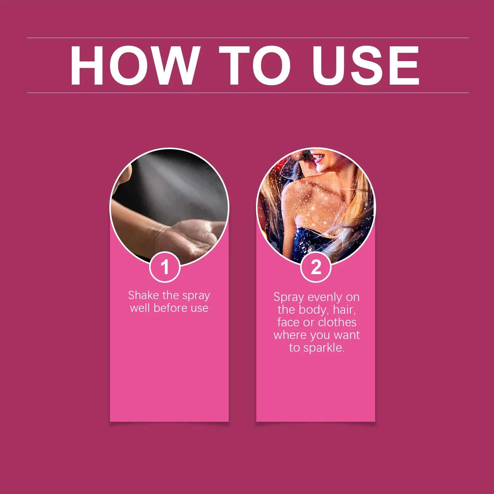 Bühnen-Make-up-Spray, Abschlussball, Festival, Karneval, Haare, Körperglitzer, Schimmer, Highlight-Make-up-Spray, langanhaltender Glanz ohne Entfernung