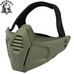 Máscara táctica Paintball con gafas protectoras y casco rápido