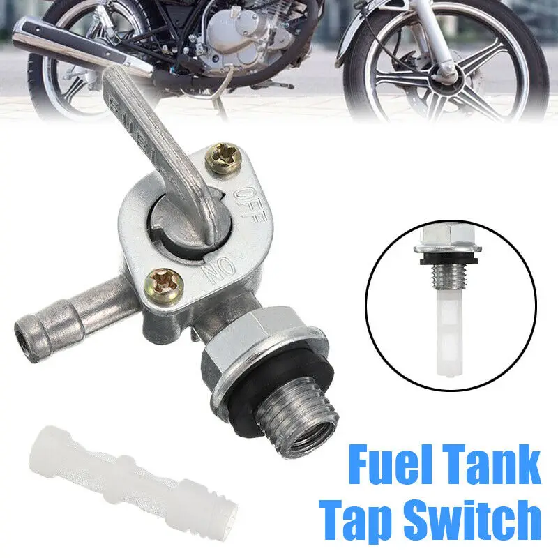 

1PC 10mm Tank Switch Fuel Petrol Metal On Off Switch Tap Filter Generator Dirt Bike Generator Dirt Bike ATV M10x1.25