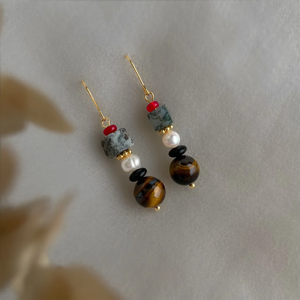 Винтажный стиль, модные серьги, геометрический дизайн, серьги-кольца, женские серьги в национальном стиле, уникальные индивидуальные серьги для повседневного использования