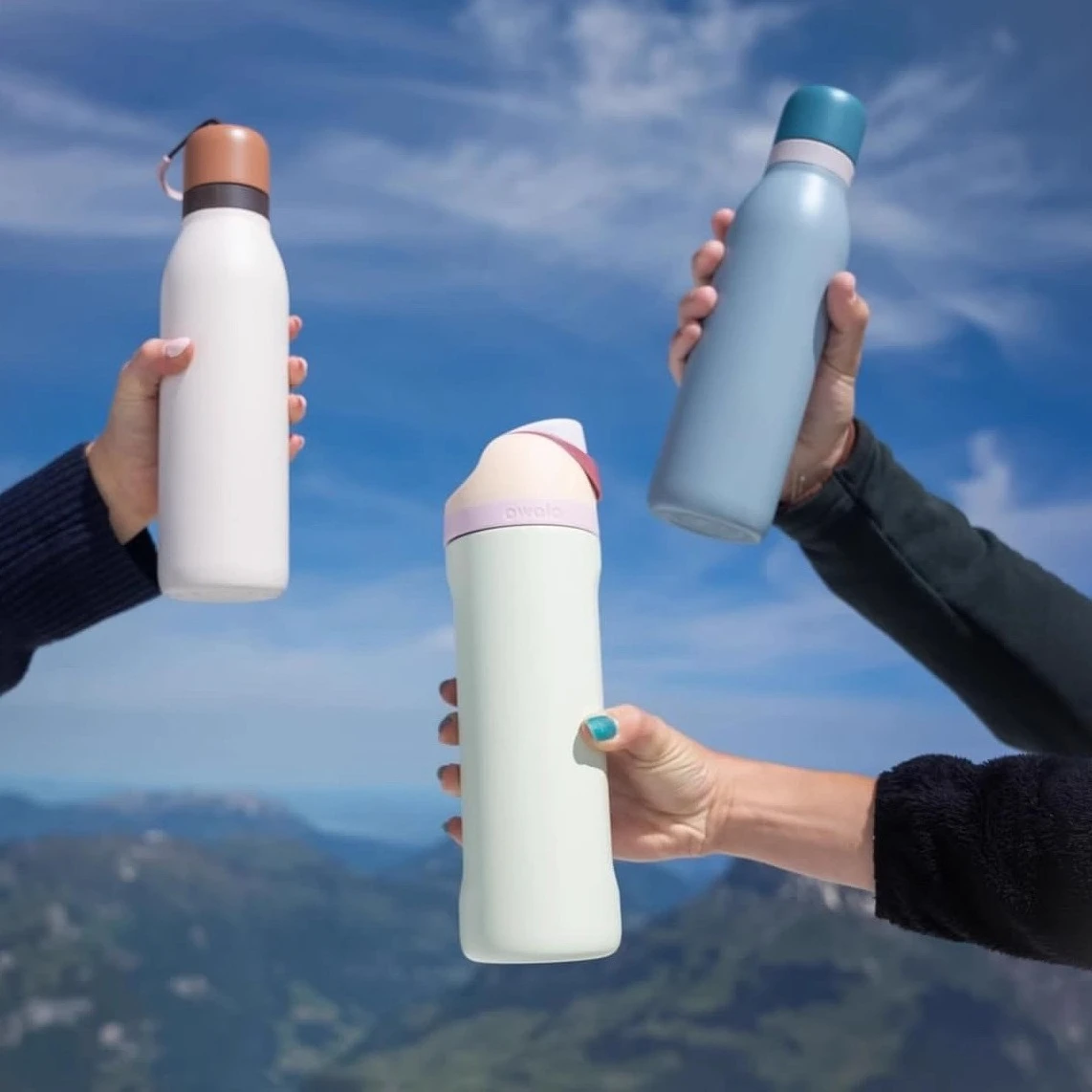 New macaron color series small-mouth bottle stainless steel insulated cup outdoor sports large-capacity frosted drinking cup