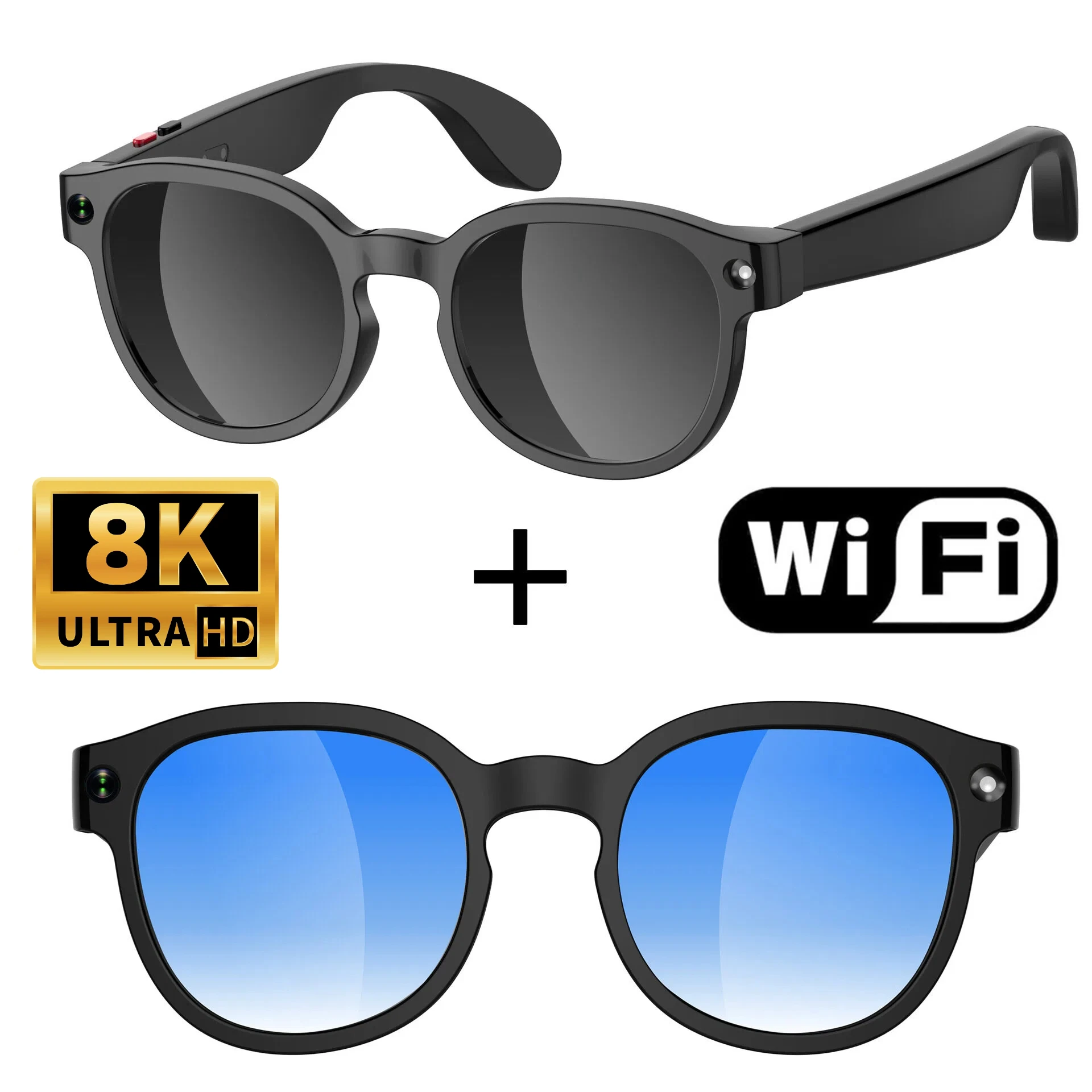 Lenovo AI Smart Glasses AI Translation 8MP HD Camera 8K Shooting Image Bluetooth Call RecordingMusic Smart Sunglasses New 2026