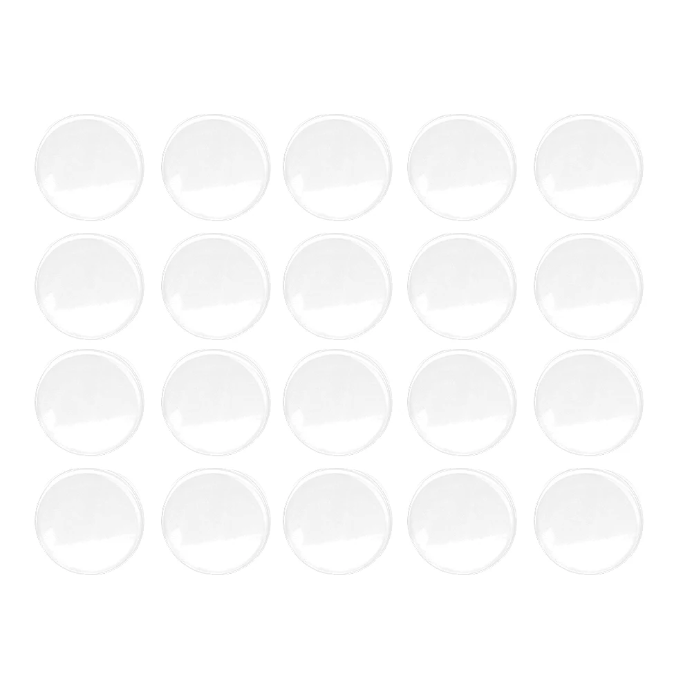 20 PCS 4/5 Inch Glass Table Top Anti Slip Pads Non-Adhesive Glass Table Top Bumpers Glass Table Top Grippers for Glass Table