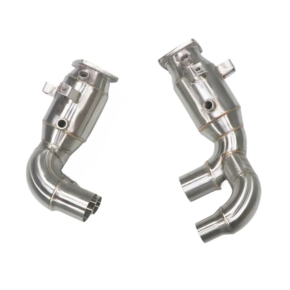 

2016-2017 for Porsche 911 3.0T Exhaust Downpipe 304 Stainless Steel New Condition 911.2 Three Way Catalytic Converter