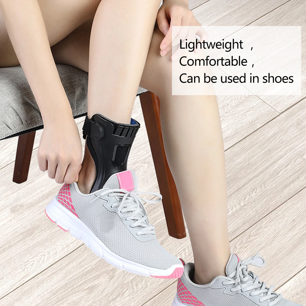 Drop Foot Brace Orthosis AFO Ankle Support Correction with Comfortable Inflatable for Hemiplegia Stroke Shoes Walking Stabilizer