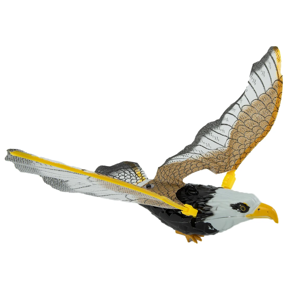 1pc Plastic Electric Bird Repellent Eagle Pest Control Simulated Falcon Kite Garden Tools Garden Decoration 43cmx25cm Home Decor