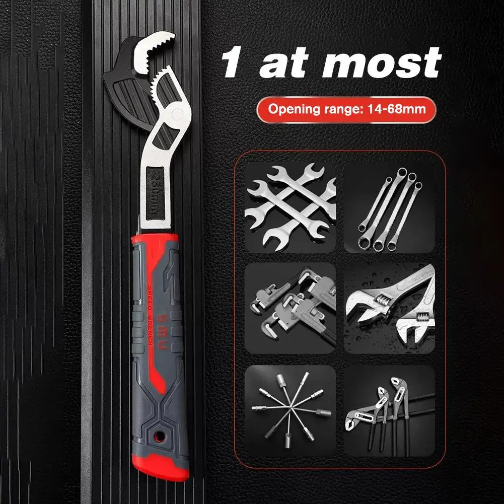 Universal Wrench Multi-function Adjustable Wrench Universal Wrench Suitable For Sliding Joints Pumps Home Repair Tools