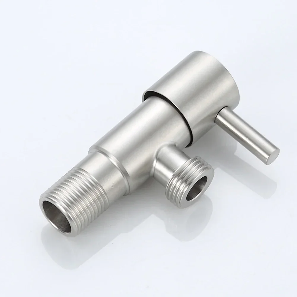 1 Pcs 304 Stainless-Steel Faucet Triangle Valve Angle Valve Inlet Water Stop Valve  Heater Toilet Basin Dish Valve  Head