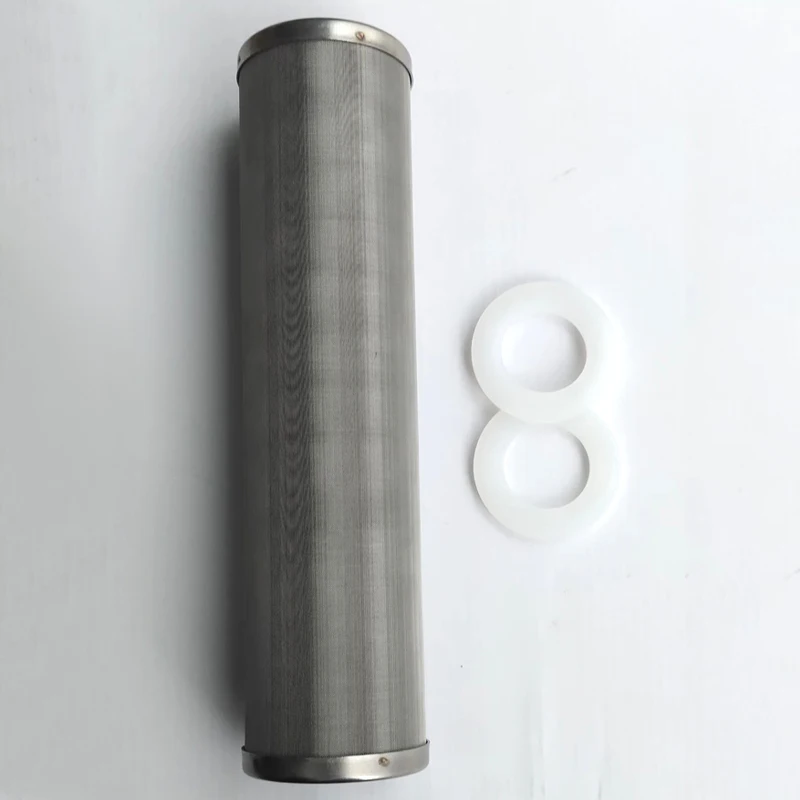 10Inch prefilter water filter, stainless steel screen filter element can clean 1 μ m/5 μ m