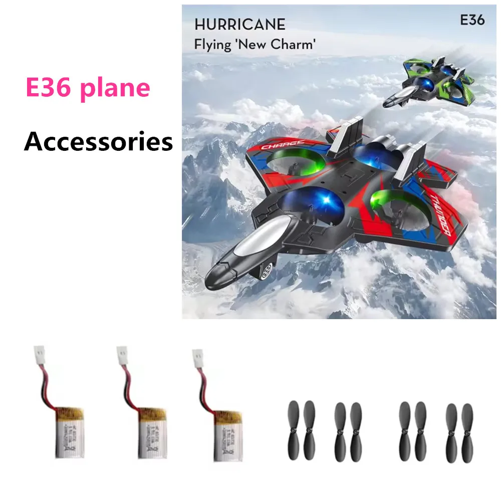 

E36 RC Пенопластовый аккумулятор для самолета 3,7 В 500 мАч E36 Лопасть пропеллера E36 Аксессуары для радиоуправляемых самолетов E36 Детали аккумулятора для самолета