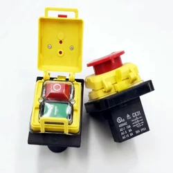 CK31 interruptor magnético de autobloqueo trifásico, botón de inicio trifásico, interruptor de máquina de corte, 400VAC