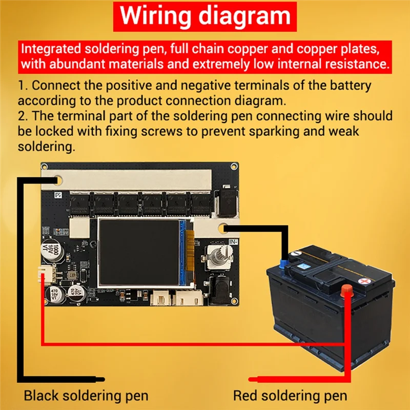 MOPHE-ZK-XW2 Draagbare Puntlasser DIY Accessoires LCD Digitale Power Verstelbare Puntlassen Pen Dual Pulse Upgrade 3000A