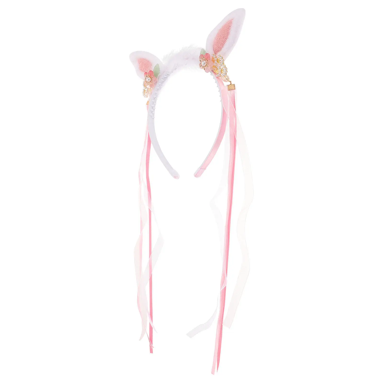 

Милая повязка на голову с кроличьими ушками, нежная повязка для волос в виде ушек кролика для вечеринок, косплея, фестивалей, Пасхи, аксессуар для костюма девочки, для выступлений