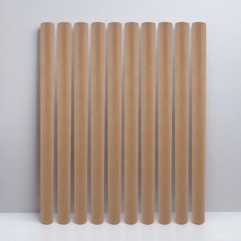 

10 шт. картонных тубусов для почтовых отправлений, держателей для плакатов, многоразовых тубусов для чертежей, для хранения и транспортировки произведений искусства, коричневые картонные тубусы