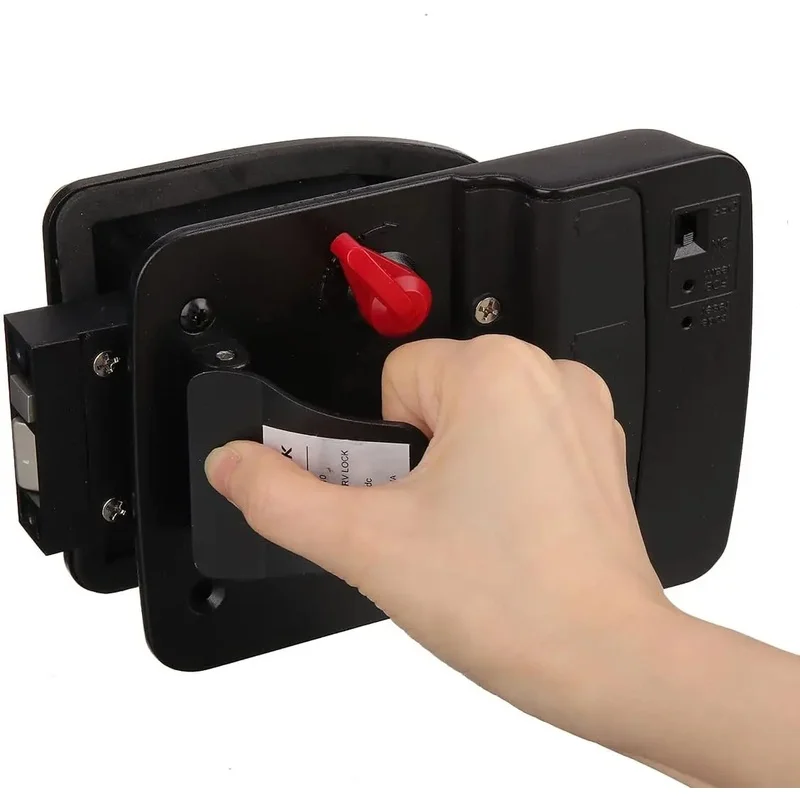 Upgraded RV Keyless Entry Door Lock with Fingerprint All Metal RV Door Lock Camper Integrated Backlit Keypad
