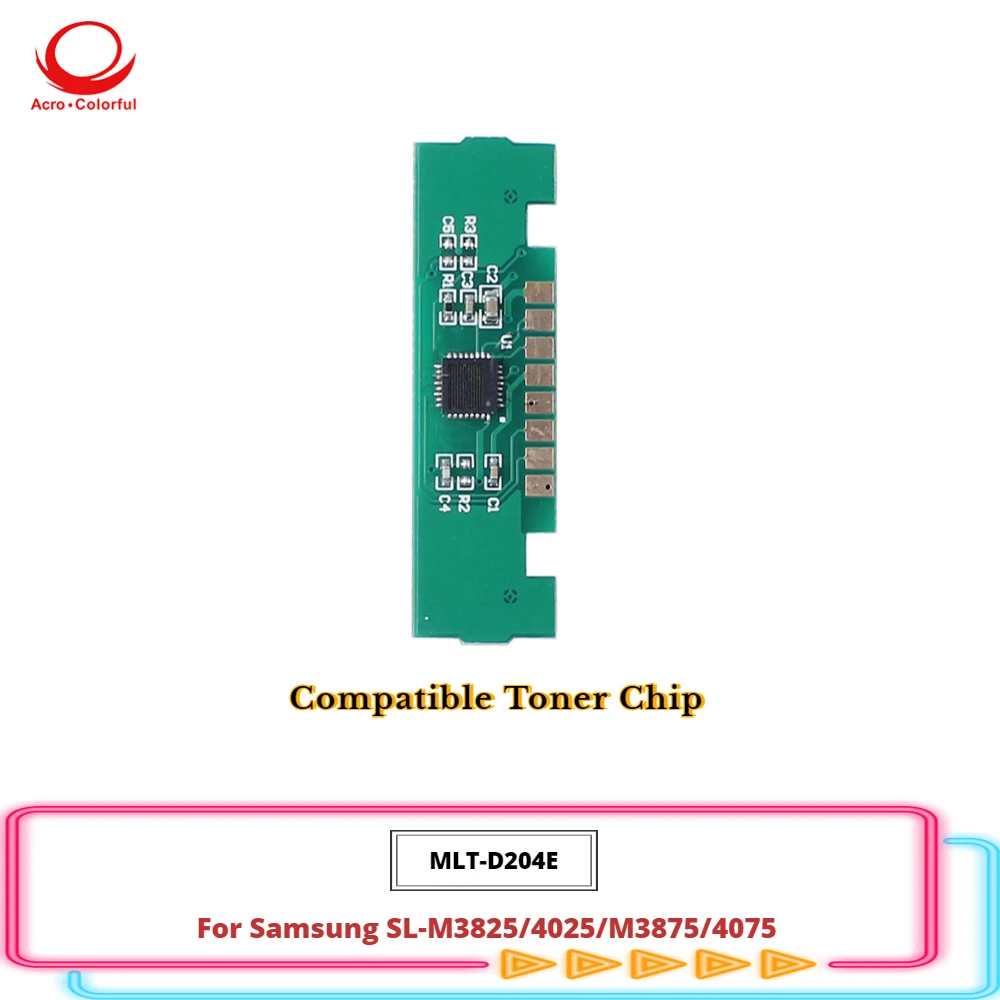 MLT-D204E Cartridge Model Chip For Samsung SL-M3825 4025 M3875 4075 Laser Printer Toner Refill