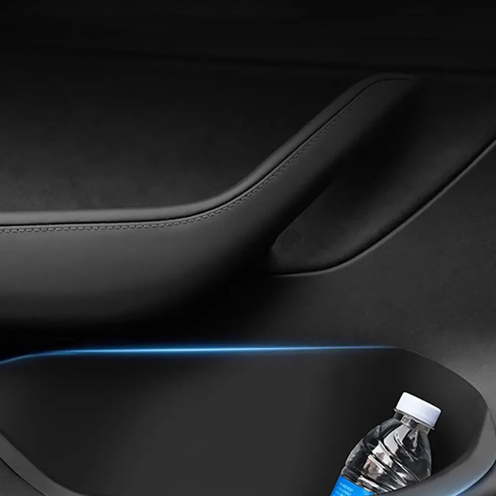 Car Storage Box Full-Cover For Tesla Model Y 2020-2025 Front and Rear Door Tray Organizer Interior Accessories
