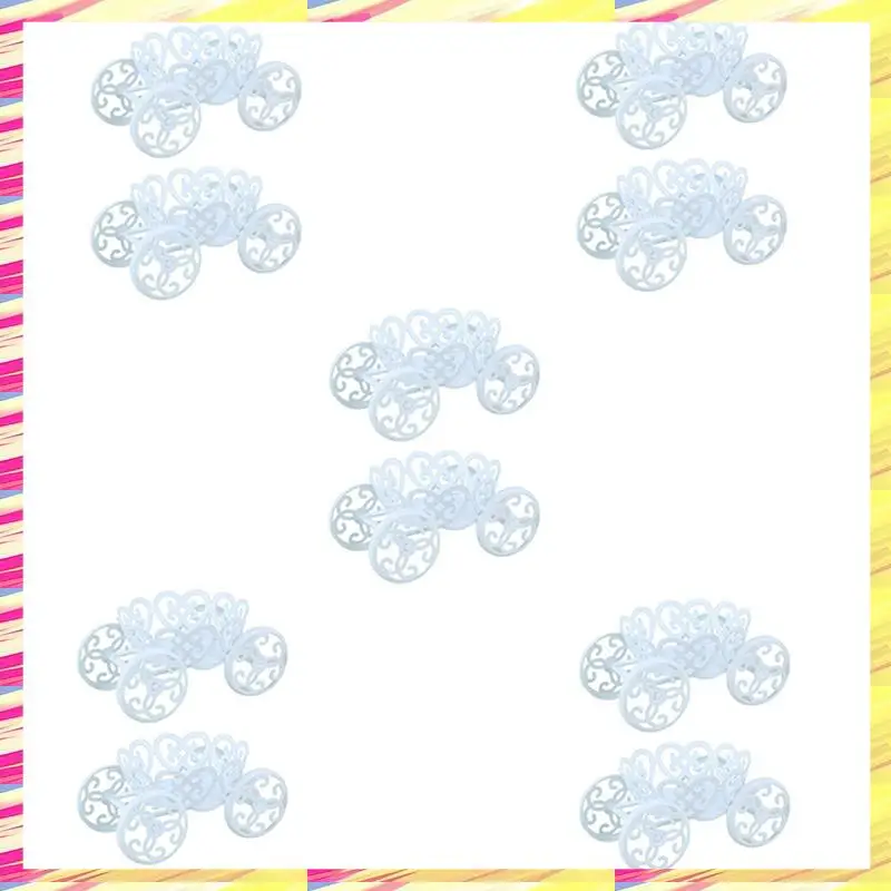 

ABJJ 10-Pack Single Princess Carriage Cupcake Stand Holder Display