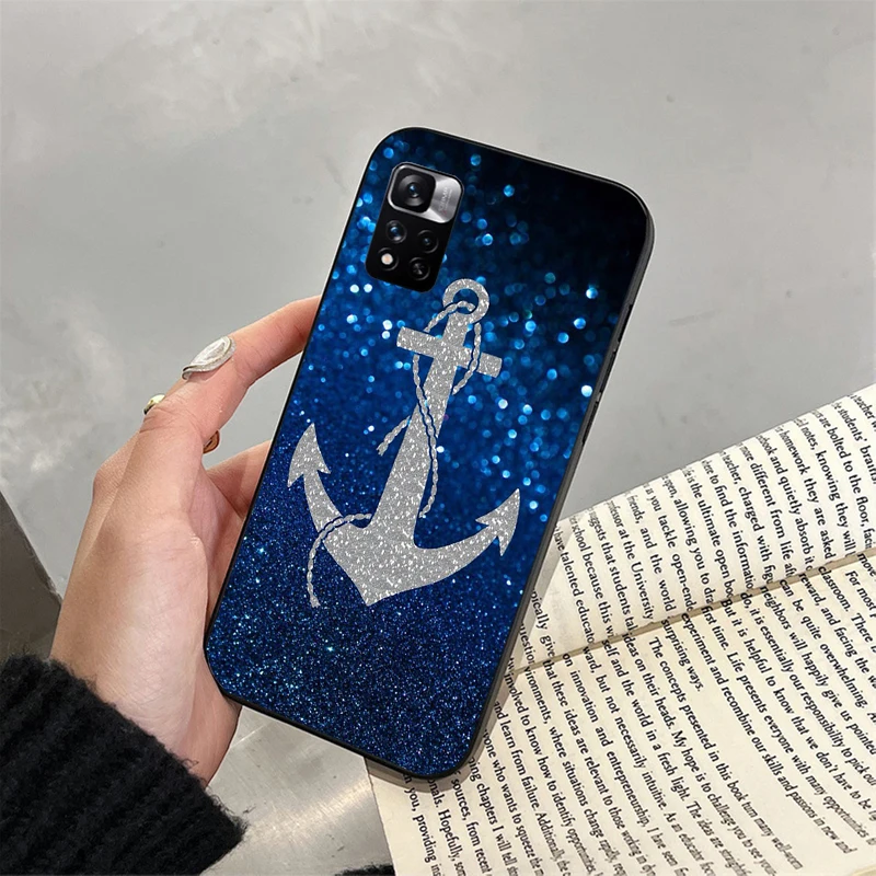 Anchor Phone Case For Xiaomi Redmi note 13 12 Pro 11S 11 10 Pro 10S 12S Redmi 13 10 13C