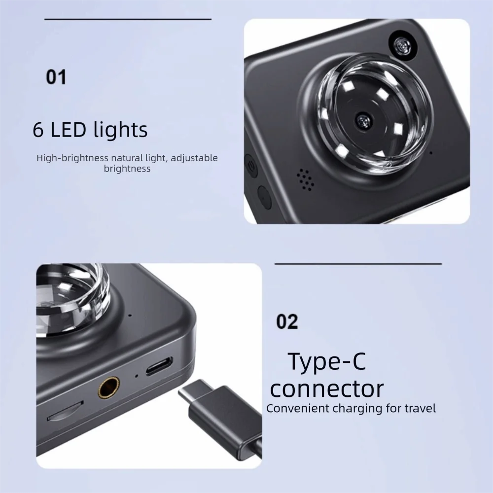 

Convenient Electronic Magnifying Glass Handheld 2.4 Inch Screen Digital Microscope Amplifier High Definition Rechargeable