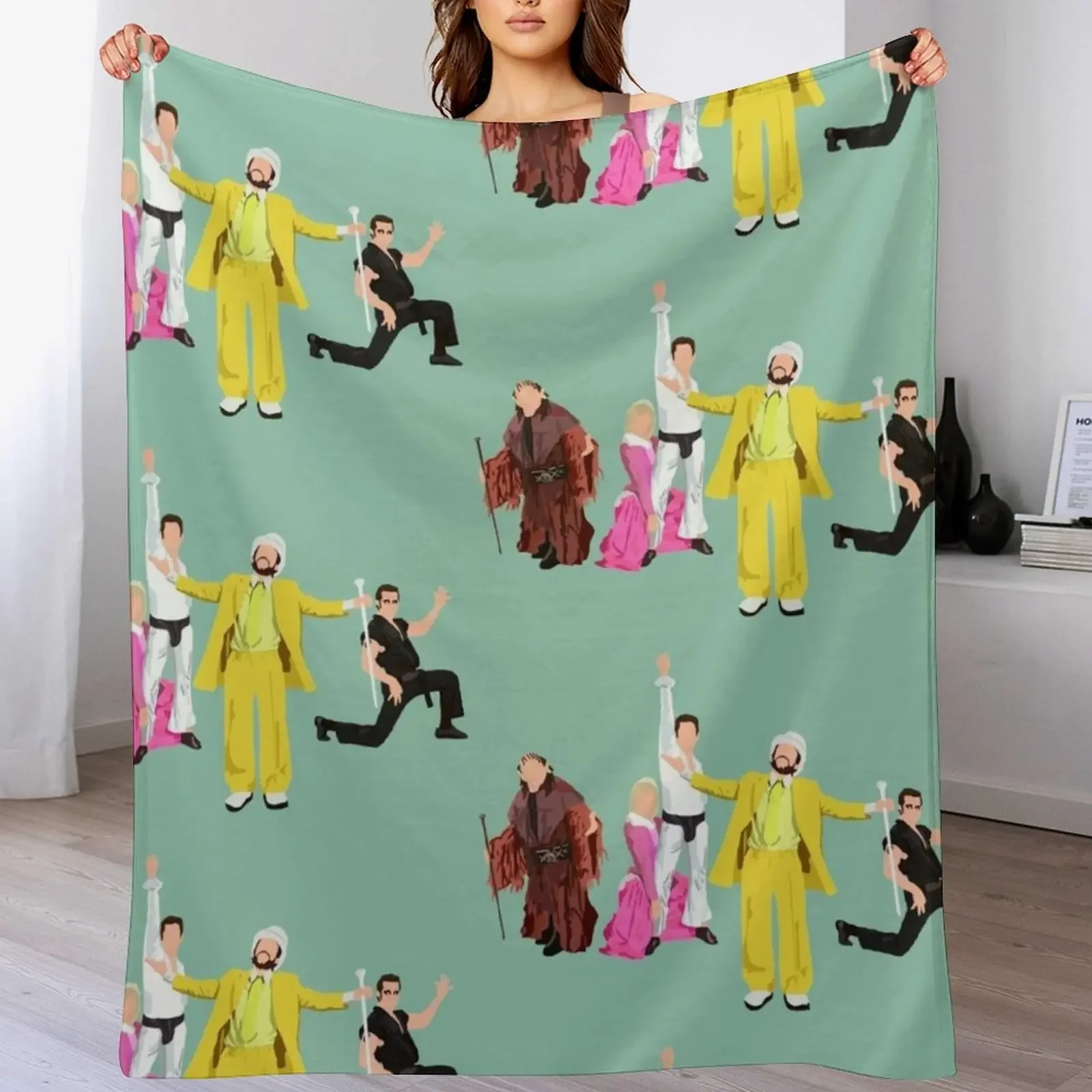 Nitemen Throw Blanket Stylish Decor Blanket Gift for Friends Roommate