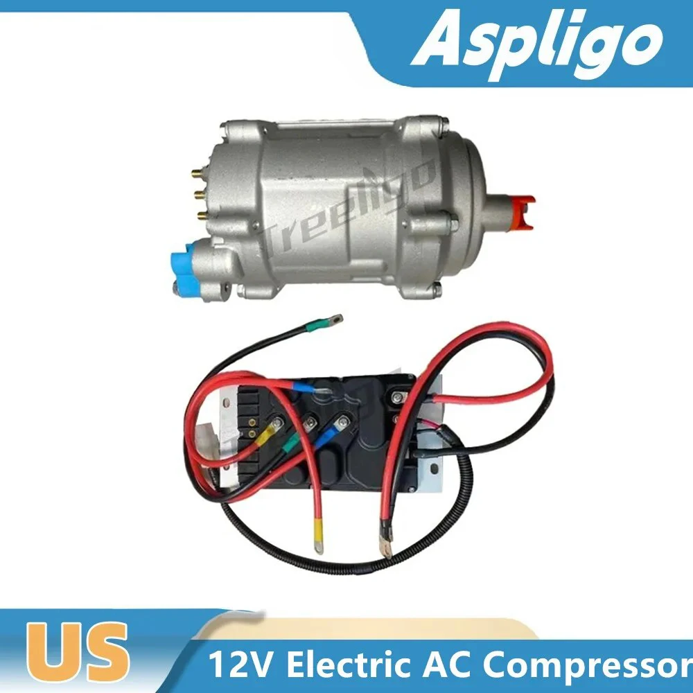 

Aspligo 20CC Car Electric Scroll Air Conditioner Compressore 12V Automobile A/C air conditioning compressor with control panel