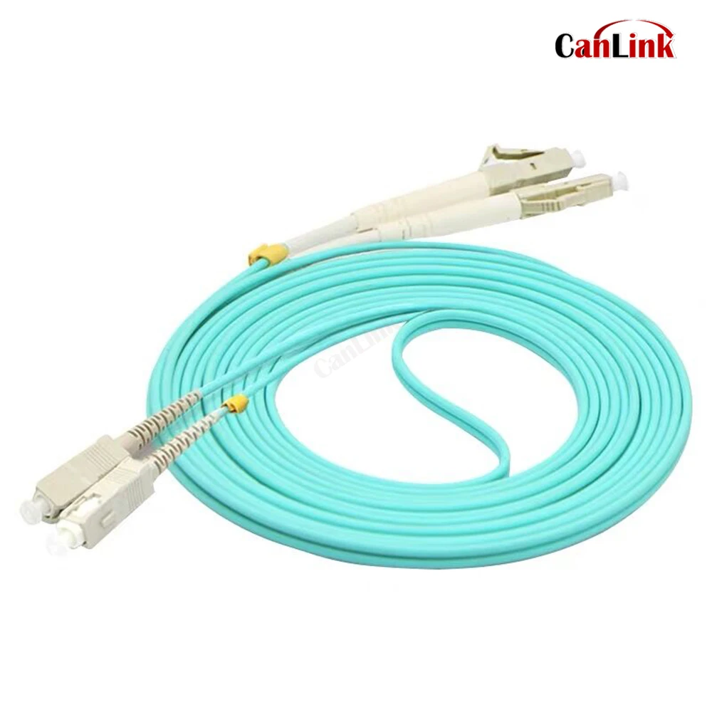 Customized LC to LC OM3 2.0MM 3.0MM UPC Multimode Duplex 3.0MM Fibra fiber optic patch cord Cable 10M 25M 30M 1PCS