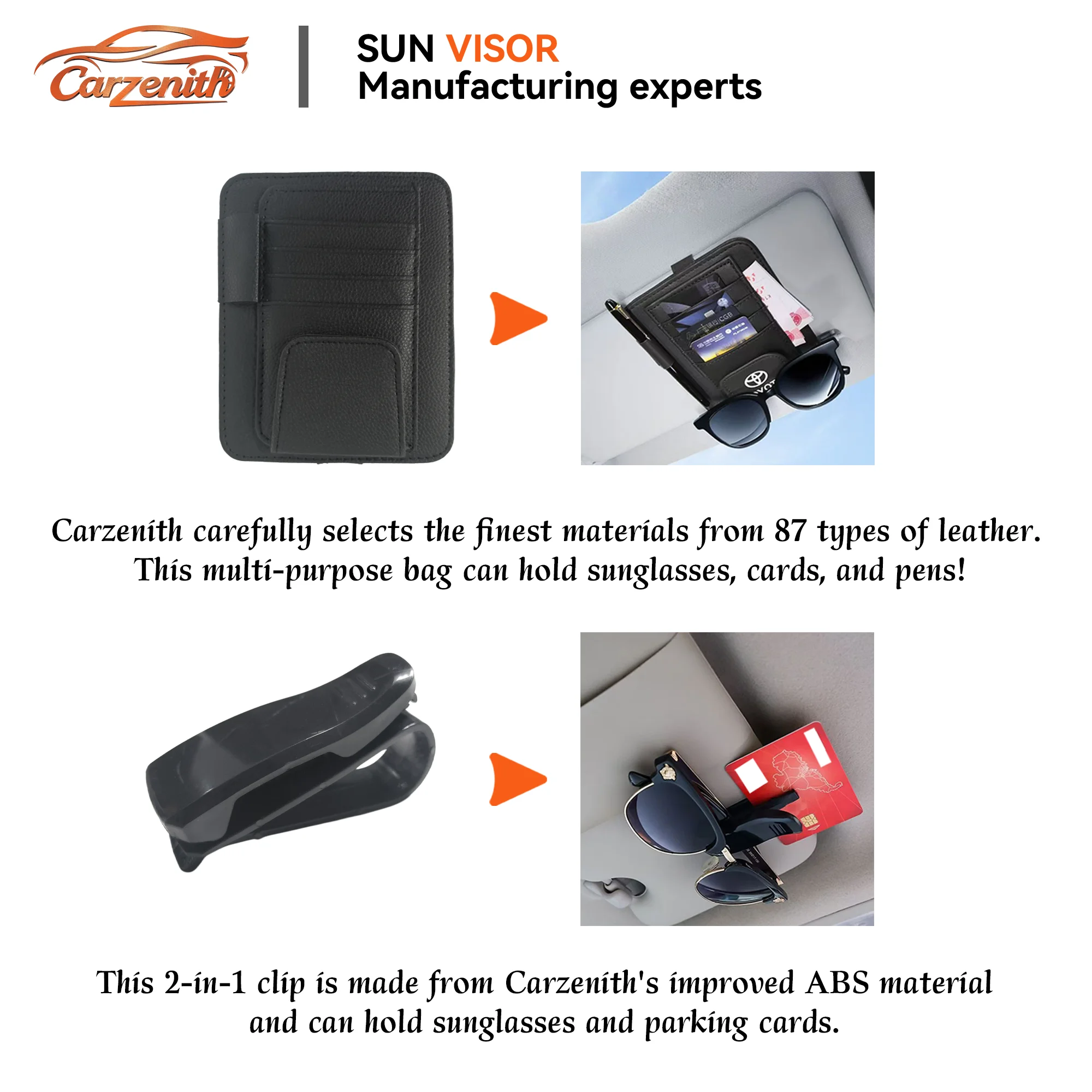 Carzenith Sun Visor For Toyota Hiace V H200 2005 2006 2007 2008 2009 2010 2011 2012 2013 2014 2015 Sunvisor view 6