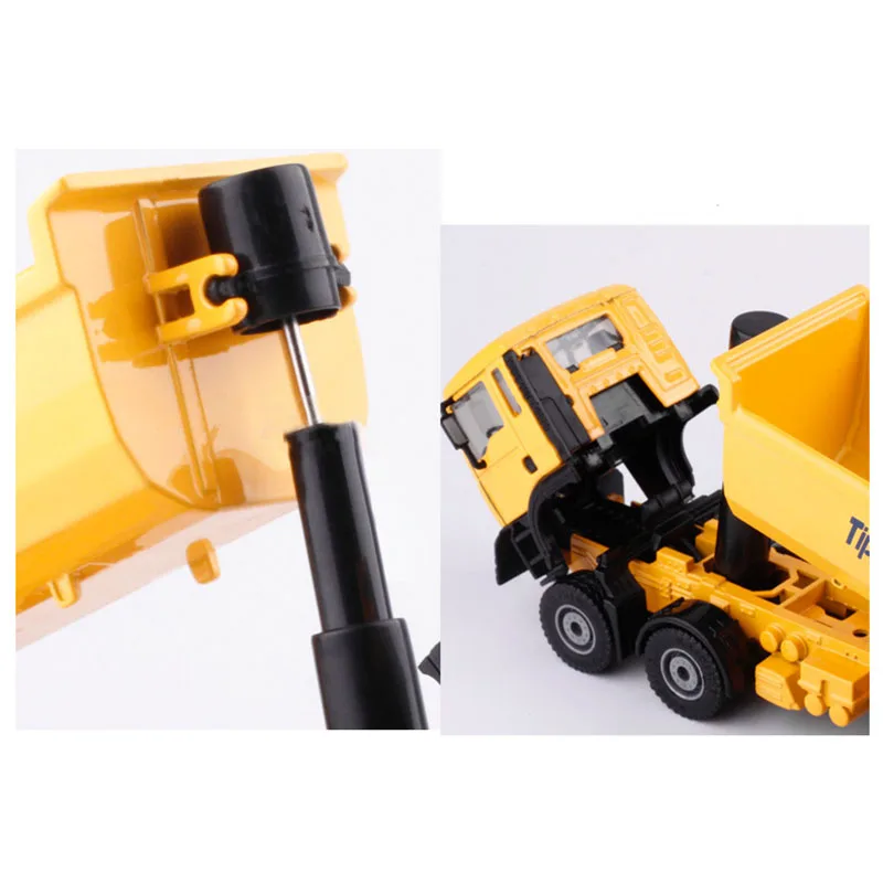 1:50 KDW Alloy Diecast Dump truck Dump truck engineering truck Model Toy Vehicle  For Kids Toys Gift Decoration Collection