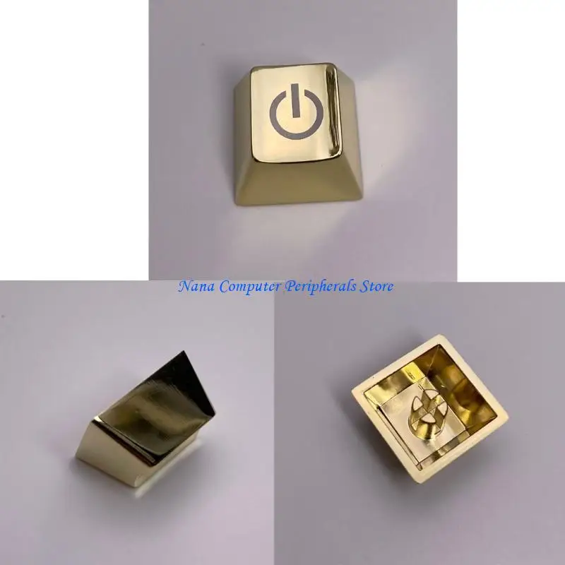 F68C ESC Metal Keycap للوحات مفاتيح الكمبيوتر ترقية لوحات المفاتيح الميكانيكية Keycap Zinc keycap