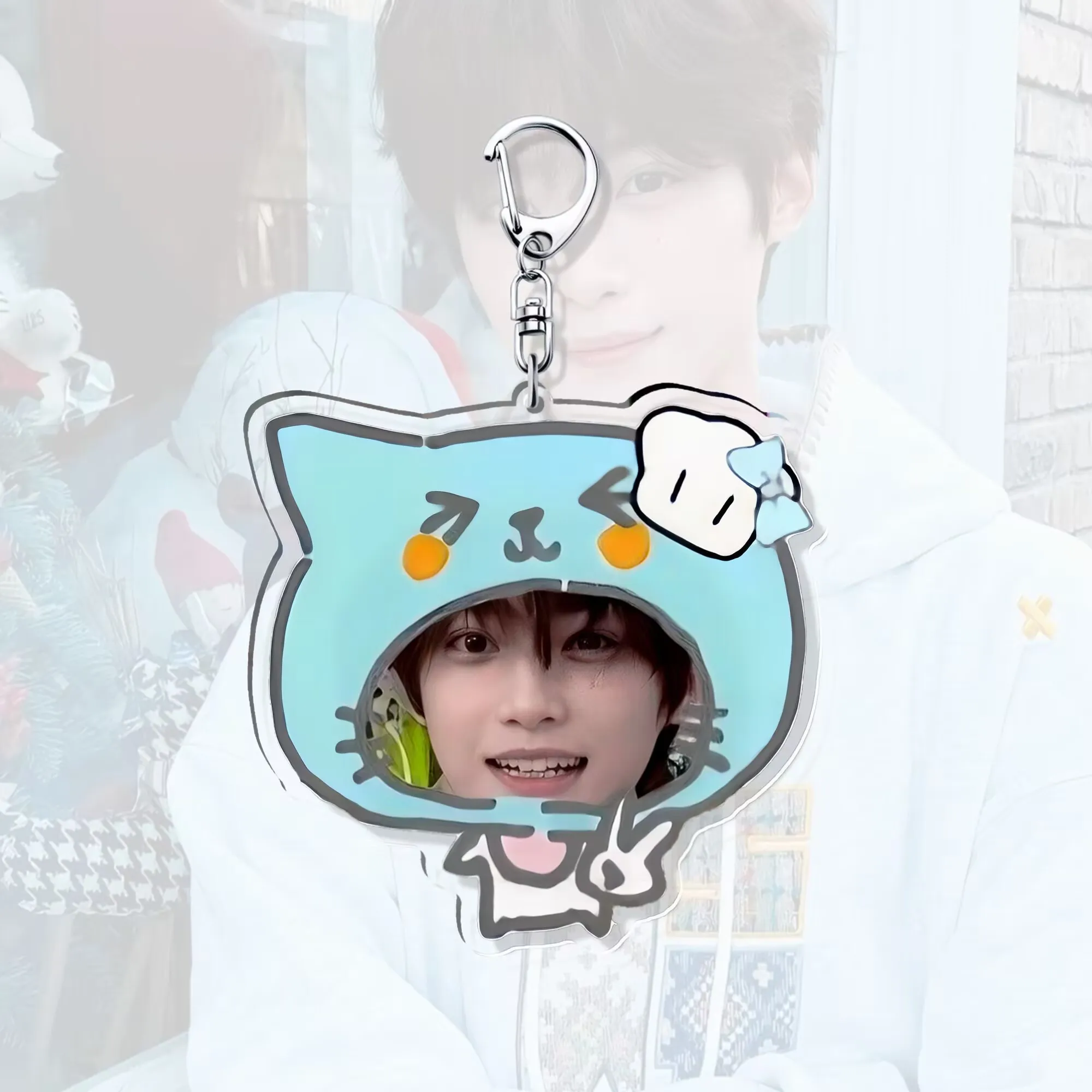 리버스 러브, 지유 귀여운 펜던트, 아크릴 키체인, 귀여운 머리띠, 샤오홍슈와 같은 스타일, 꼭 소장해야 할 아이템