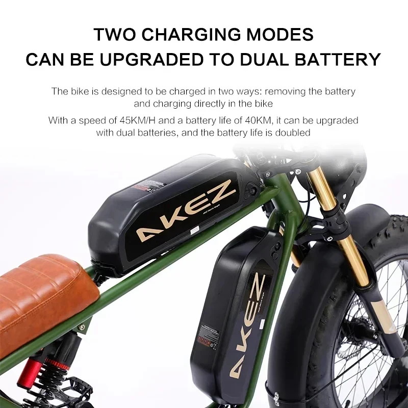 Adult Off-Road Mountain Electric bicycle 750W 48V26AH Long Endurance City commuter Electric bike 20-inch Fat Tire Electric bike