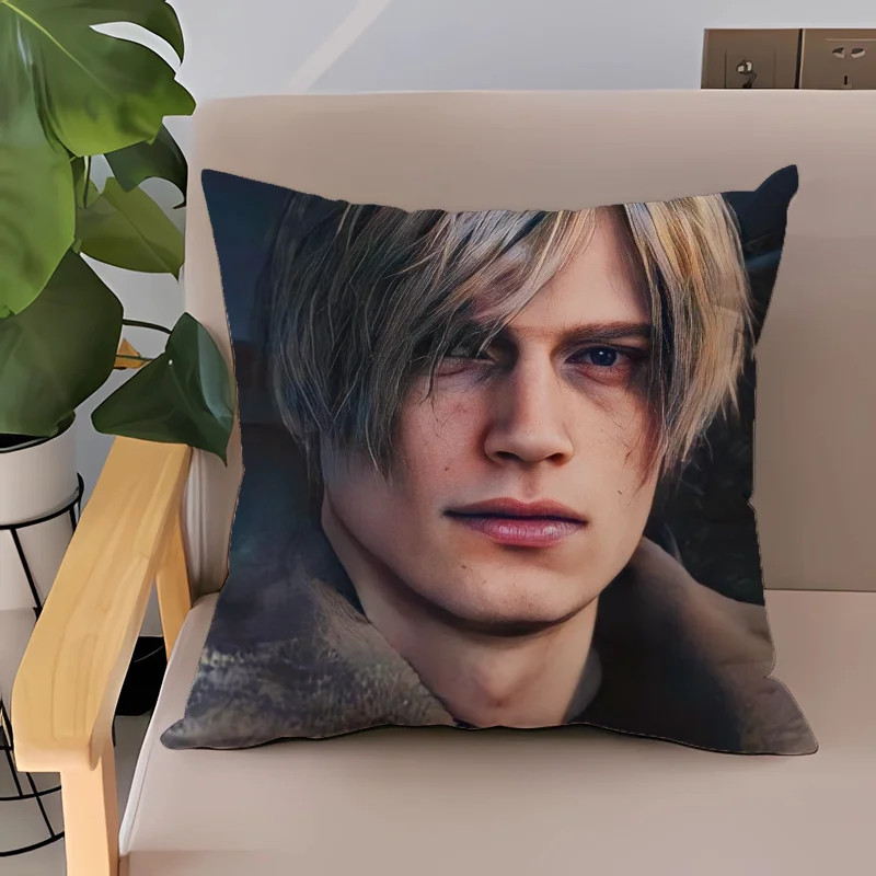 Leon Kennedy Car Sofa Cushions Covers Decorative Pillowcases 50x50 Cushion Cover 40x40 Case 45x45 Pillow Cases Short Plush 45*45