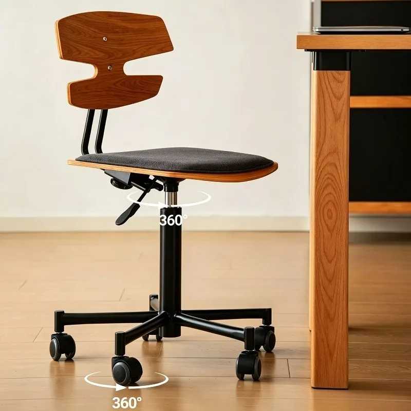Swivel Office Chairs Adjustable Height Desk Chair Living Room Ergonomic Chair Vintage Office Furniture Gaming Chairs with Wheels