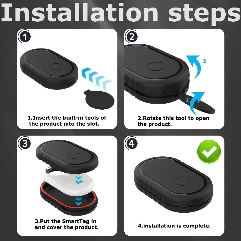 

Силиконовый держатель на клейкой основе для Samsung Galaxy SmartTag2, универсальное применение: для кошелька, багажа, автомобиля и велосипеда.