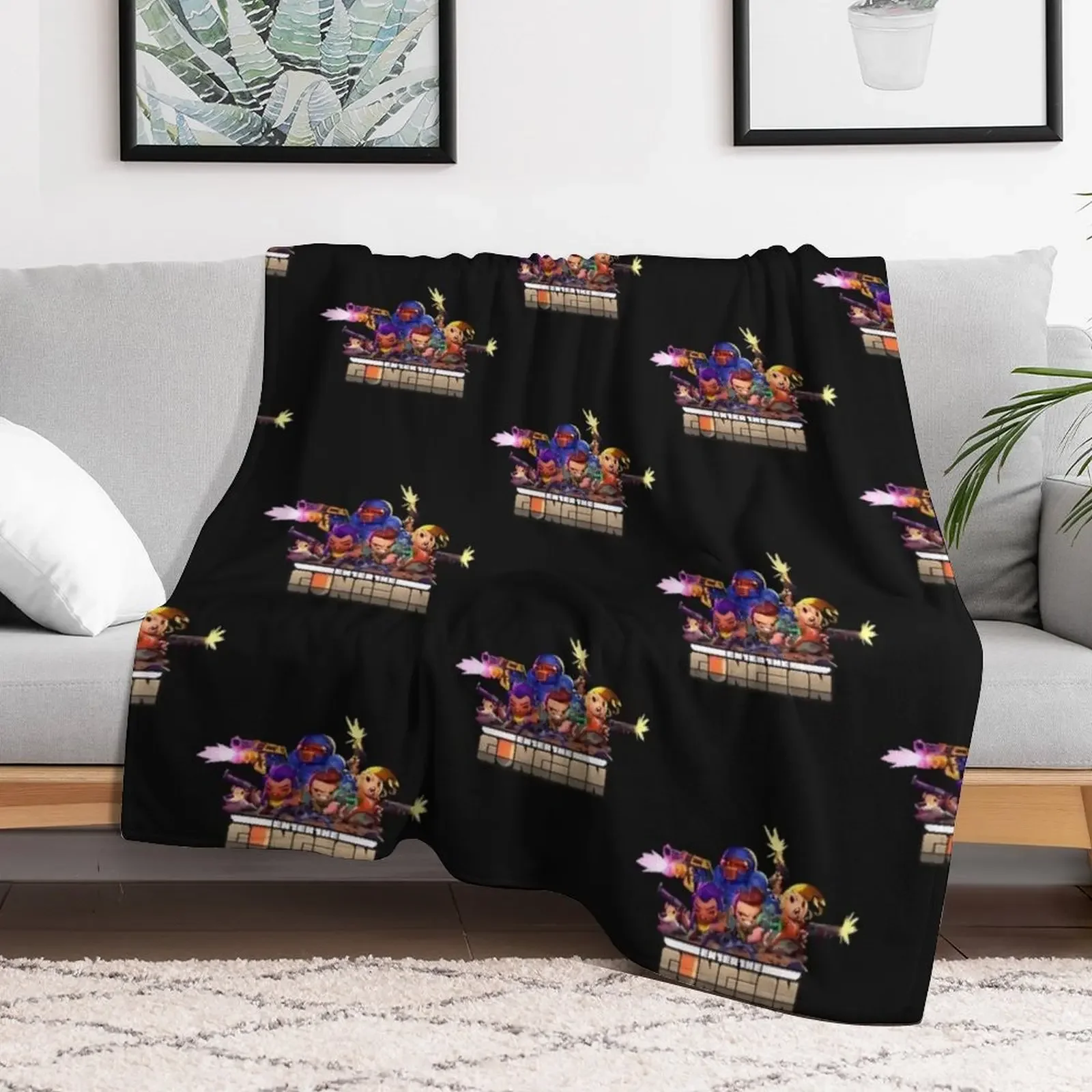 Retro The Gungeoneers - Enter The Gungeon Throw Blanket Camping Beach Kid'S Polar Blankets