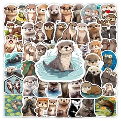 Cute Cartoon Otter Stickers Art Clipart Collection Toys Waterproof Decal for Laptop Scrapbook Notebook Phone Bottles Decorative
