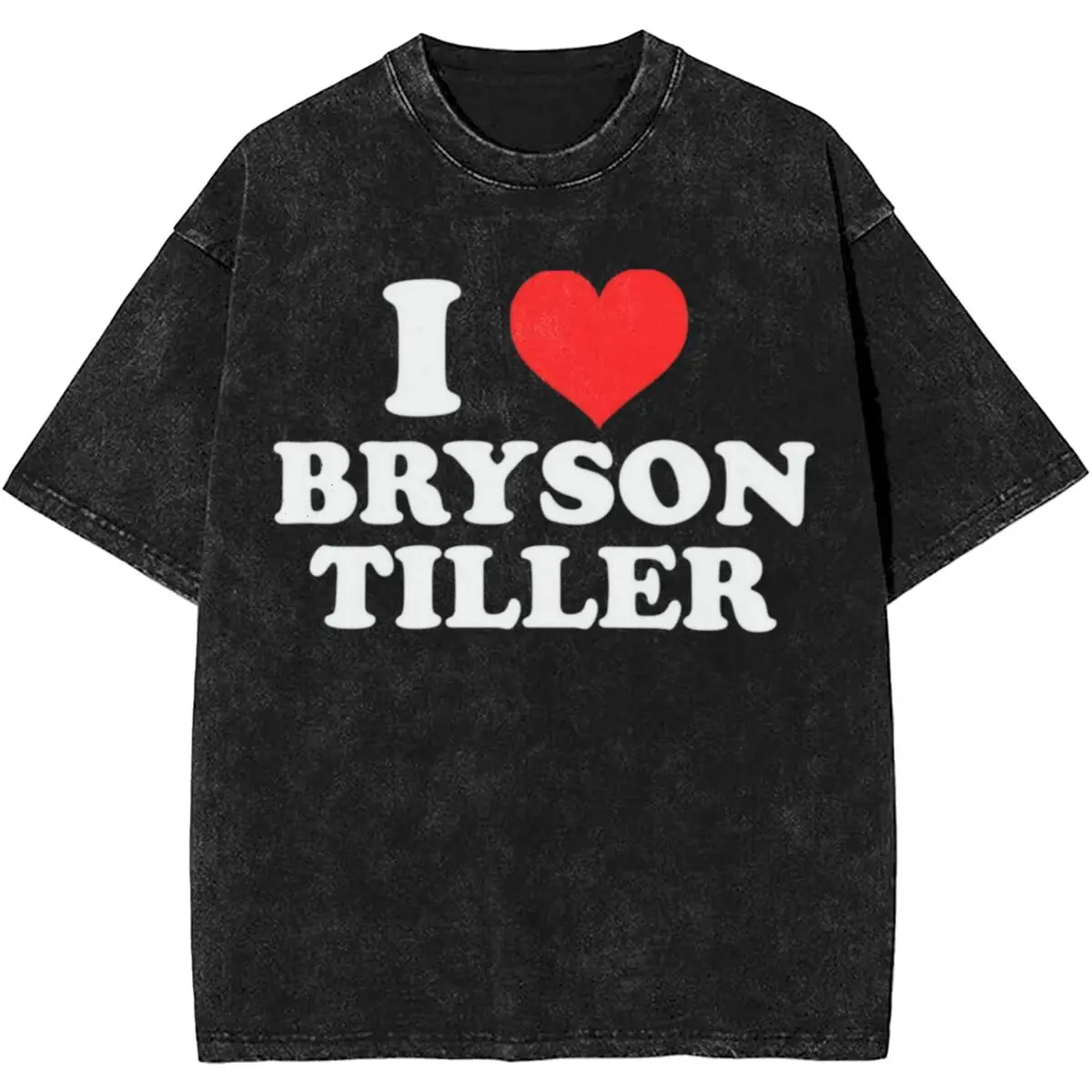 Mode I Love Bryson Tiller Shirts Merchandise Rapper Hiphop Losse T-Shirts Mannen Vrouwen Oversized T-Shirt Kleding