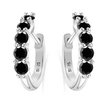 925 Sterling Silver Earrings with 1 CT Total Moissanite  Exquisite Jewelry Gift for Weddings & Parties, Sparkling Classic Style - Image 6